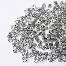 Strass Cristal de Costura com Garra Prata - SS18 - 150 peças - 12g