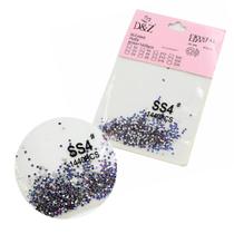 Strass cristal de vidro ab 1.5mm azul furta cor 1.440 peças Strass cristal de vidro ab 1.5mm azul furta cor 1.440 peças