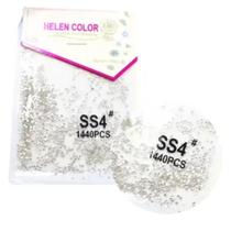 Strass Cristal SS4 Prata Com 1.440 Peças - Hellen Color Strass Cristal SS4 Prata Com 1.440 Peças - Hellen Color