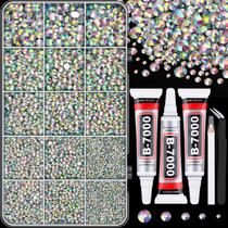 Strass de resina TINKRSTUFF 16000 unidades AB 2-6 mm com pinça
