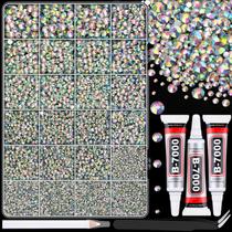 Strass de resina TINKRSTUFF 25000 unidades AB 2-6 mm com pinça
