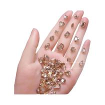 Strass De Unha Branco Cristal 50 Peças 3D K9 Brilhante Formas Mistas Base Pontiaguda Acessórios DIY Strass De Unha Branco Cristal 50 Peças 3D K9 Brilhante Formas Mistas Base Pontiaguda Acessórios DIY