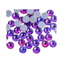 Strass De Veludo Roxo Lavanda Termocolante Hotfix Para Decoração De Unhas E Tecidos