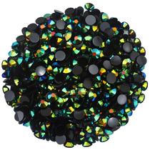 Strass Laviyo SS16 4mm Fundo Preto Verde Escuro AB Strass Laviyo SS16 4mm Fundo Preto Verde Escuro AB