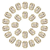 Strass MECCANIXITY Octagon Retângulo 10x14mm 100 unidades