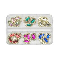 Strass Para Unhas 3D Coração Planeta Diamante Cristal Acessórios De Decoração De Arte Em Unhas