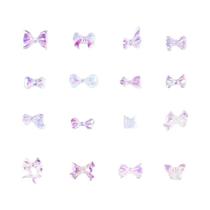 Strass Transparentes Para Unhas Em Formato De Laço 50 Peças Mini Pingentes De Resina Em Formato De