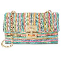 Straw Clutch Gets Straw Clutch Feminina Tecida à Mão na Praia de Verão