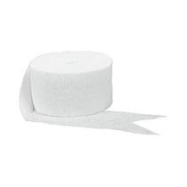 Streamer de papel crepom Amscan Premium Frosty White 81 pés