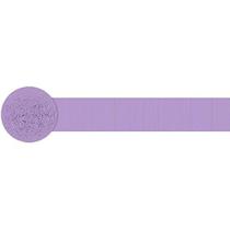 Streamer de papel crepom Amscan Solid Rolls Lavender 24,7 m