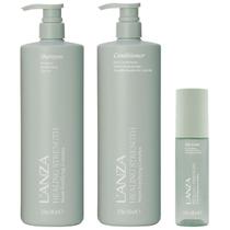 Strength Shampoo White Tea e Cond. Manuka Litro + Neem Plant Lanza