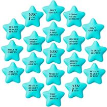 Stress Ball Chalyna Motivational Star, 30 peças, 5,6 cm, azul celeste