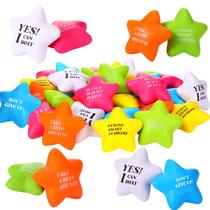 Stress Ball Chalyna Motivational Star, 30 peças de espuma de PU de 5,6 cm Stress Ball Chalyna Motivational Star, 30 peças de espuma de PU de 5,6 cm