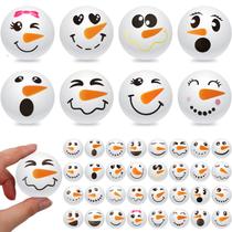 Stress Ball Leyndo Christmas Snowman 4 cm, espuma de poliuretano, 100 unidades