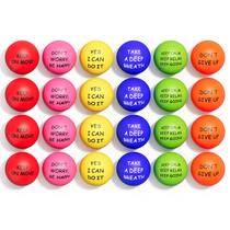 Stress Balls ALMAH Motivational para crianças e adultos (pacote com 24)