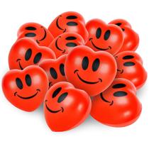 Stress Balls ArtCreativity Heart, pacote com 12 unidades, espuma vermelha de 7 cm