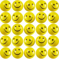 Stress Balls Bedwina Smile Face de 2 polegadas para crianças e adultos (24 unidades)