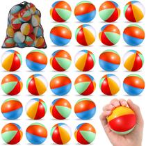 Stress Balls Hungdao 75 unidades de espuma arco-íris de 6,3 cm com bolsa de armazenamento