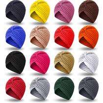 Stretch Turbans Chemo Head Wraps SATINIOR para mulheres x16 Stretch Turbans Chemo Head Wraps SATINIOR para mulheres x16