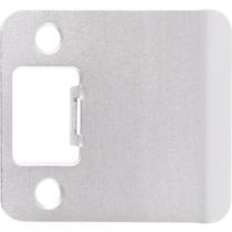 Strike Plate Stone Harbor Hardware, canto redondo, cromado acetinado, 6x5 cm