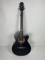 Strinberg Violão Flat Acústico Aço Preto Fosco SF200C Cod 16269