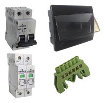 String Box Solar 16a Ac Para Microinversor Quadro De Embutir
