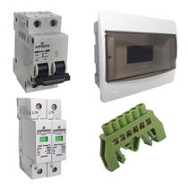 String Box Solar 20a Ac P/ Microinversor Quadro De Embutir