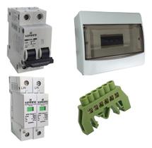 String Box Solar 20a Ac P/ Microinversor Quadro De Sobrepor