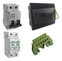 String Box Solar 20a Ac Para Microinversor Quadro De Embutir
