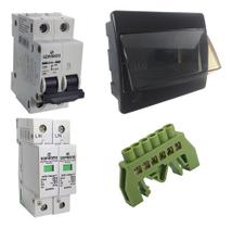 String Box Solar 25a Ac Para Microinversor Quadro De Embutir