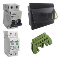 String Box Solar 40a Ac Para Microinversor Quadro De Embutir