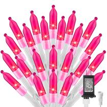 String Light Brightown 12m 100 LED rosa 8 modos 120V