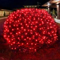 String Light Dirnun 160LED Red Net 152x213cm Impermeável 120V