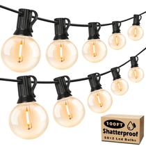 String Lights Brightever 30 m, 52 lâmpadas, à prova d'água, regulável