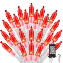 String Lights Brightown 12m 100 LED vermelho 8 modos 120V