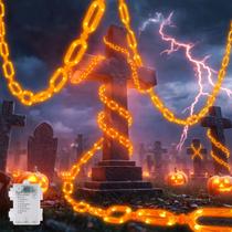 String Lights Brightown Halloween 10 pés 88 LED laranja String Lights Brightown Halloween 10 pés 88 LED laranja