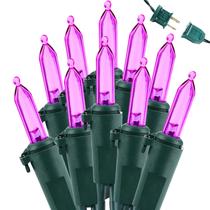 String Lights Brizled Purple 33 pés, 100 LED, Natal ao ar livre String Lights Brizled Purple 33 pés, 100 LED, Natal ao ar livre