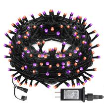 String Lights DAZZLE BRIGHT Halloween 300 LED 100 pés roxo e laranja