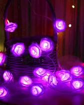 String Lights Gee Hut Purple LED Rose operado por bateria de 4,5 m String Lights Gee Hut Purple LED Rose operado por bateria de 4,5 m