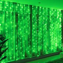 String Lights HXWEIYE 300 LED USB verde 3x3m, temporizador de 8 modos