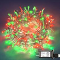String Lights ILLUMINEW 300 LED vermelho verde 108 pés ao ar livre