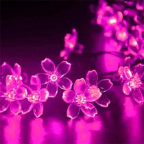 String Lights JACUX-LSS Pink Flower 10m 100 LED 8 modos IP44