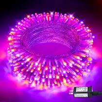String Lights JMEXSUSS 10m, 100 LED, laranja, roxo, 8 modos String Lights JMEXSUSS 10m, 100 LED, laranja, roxo, 8 modos