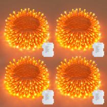 String Lights JMEXSUSS Orange Halloween 50 LED 5m, pacote com 4