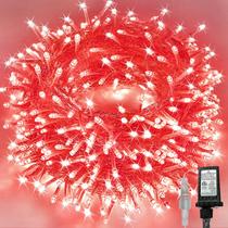 String Lights KAQ 240 LED 27m, vermelho, impermeável, 8 modos, temporizador