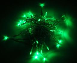 String Lights Karlling 40 Green LED 4m operado por bateria, pacote com 5