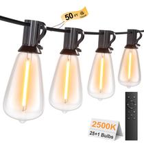 String Lights LaPitio 50FT Outdoor com controle remoto 25+1 LED 2500K