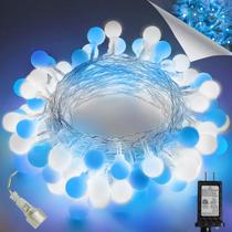 String Lights LORRYTE 13 modos LED azul branco de 43 pés