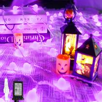 String Lights LORRYTE Connectable Purple 43m 100LED Halloween