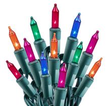 String Lights Minetom 8m, pacote com 2, 200, multicolor, IP44, 120V String Lights Minetom 8m, pacote com 2, 200, multicolor, IP44, 120V